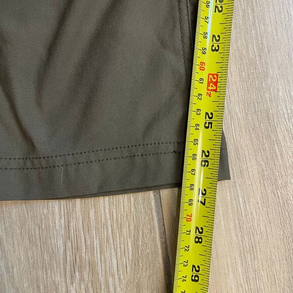 prAna Straight Fit Hiking Pants 8 Short Green Recycled Nylon Stretch Outdoor - Picture 6 of 13